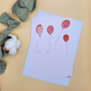 Carte Postale Aquarelle Anniversaire