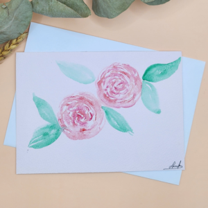 Carte Postale Aquarelle Florale