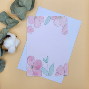 Carte Postale Aquarelle Florale