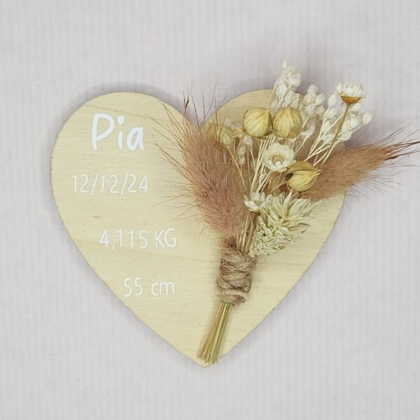 Magnet cœur Faire part de Naissance – Image 9