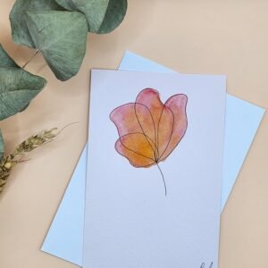 Carte Postale Aquarelle Florale