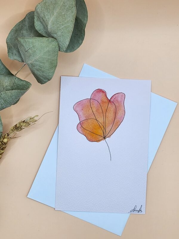Carte Postale Aquarelle Florale