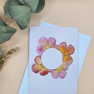 Carte Postale Aquarelle Florale