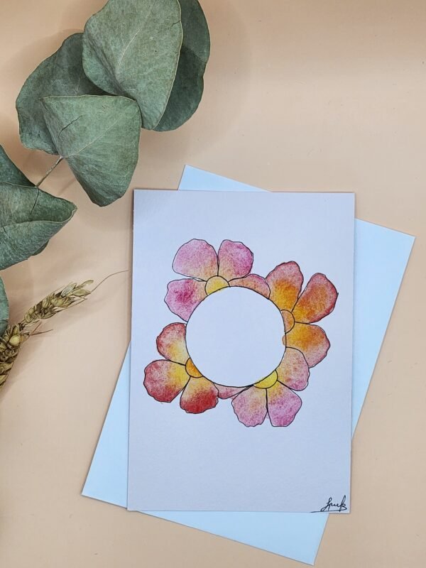 Carte Postale Aquarelle Florale