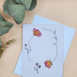 Carte Postale Aquarelle Florale
