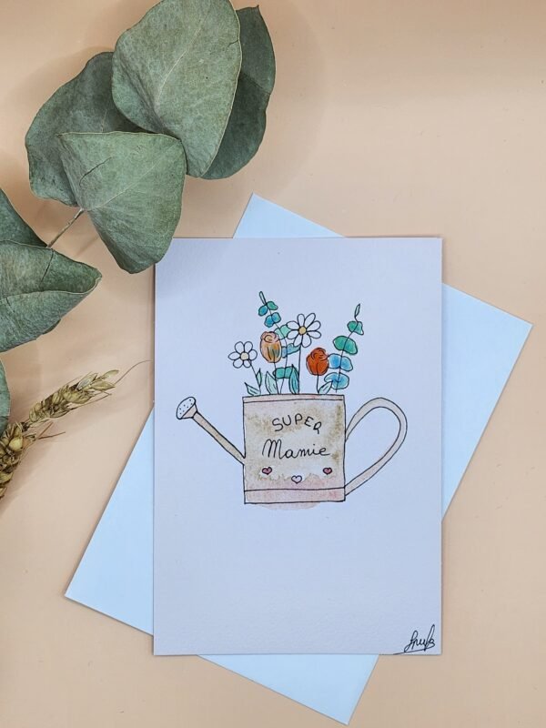 Carte Postale Aquarelle Florale
