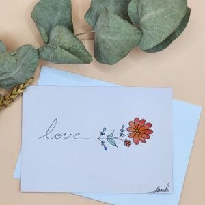 Carte Postale Aquarelle Florale