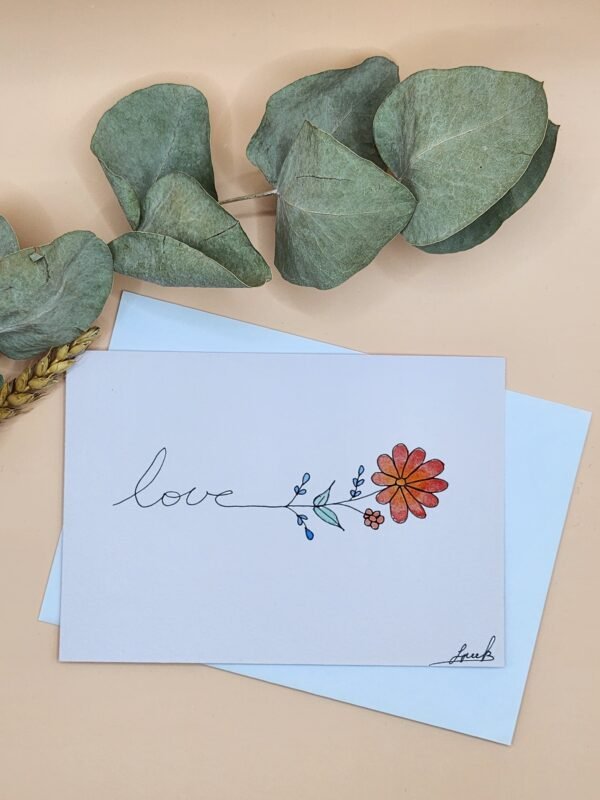 Carte Postale Aquarelle Florale