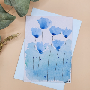 Carte Postale Aquarelle Florale