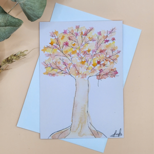 Carte Postale Aquarelle Florale