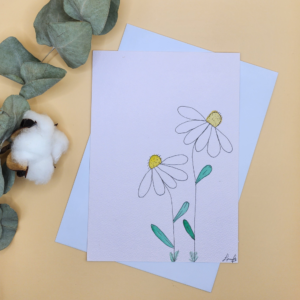 Carte Postale Aquarelle Florale