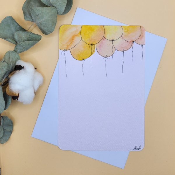Carte Postale Aquarelle Anniversaire – Image 2