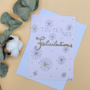 Carte Postale Aquarelle Plaisir D'offrir