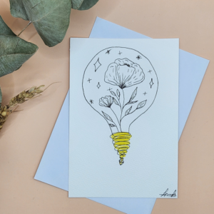 Carte Postale Aquarelle Florale