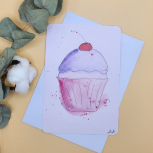 Carte Postale Aquarelle Anniversaire
