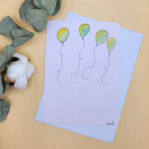 Carte Postale Aquarelle Anniversaire