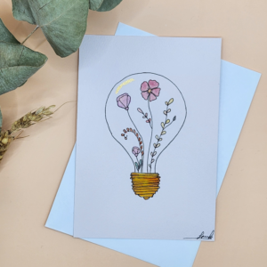 Carte Postale Aquarelle Florale