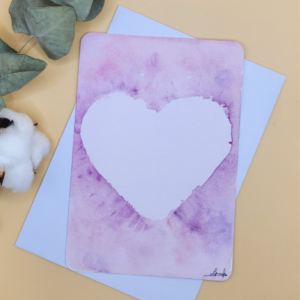 Carte Postale Aquarelle Plaisir d'offrir