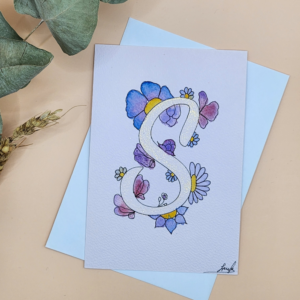 Carte Postale Aquarelle Florale