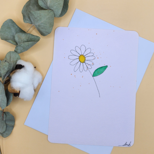 Carte Postale Aquarelle Florale