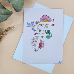 Carte Postale Aquarelle Florale