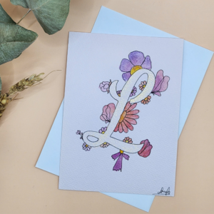 Carte Postale Aquarelle Florale