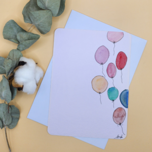 Carte Postale Aquarelle Anniversaire