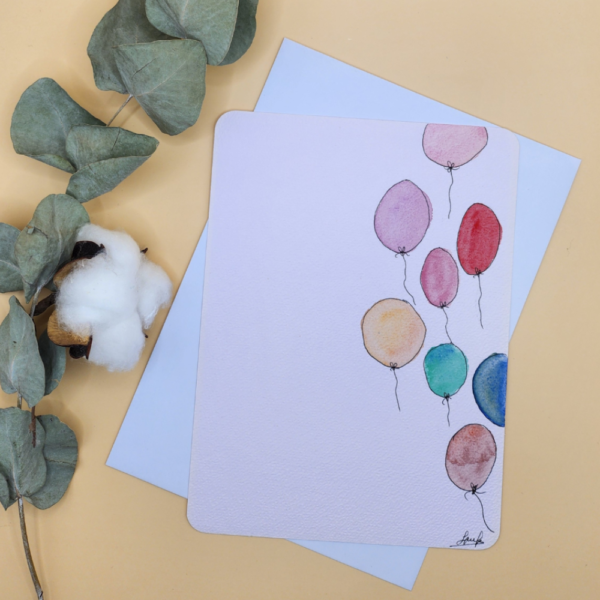 Carte Postale Aquarelle Anniversaire