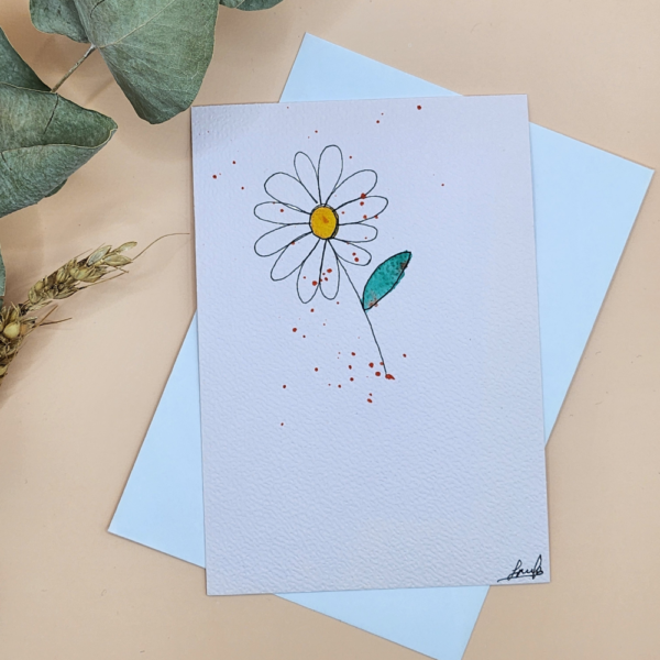 Carte Postale Aquarelle Florale – Image 2