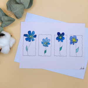 Carte Postale Aquarelle Florale