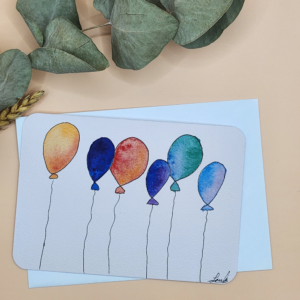 Carte Postale Aquarelle Anniversaire