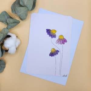 Carte Postale Aquarelle Florale