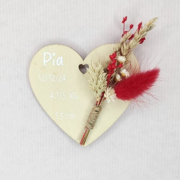 Magnet cœur Faire part de Naissance – Image 7