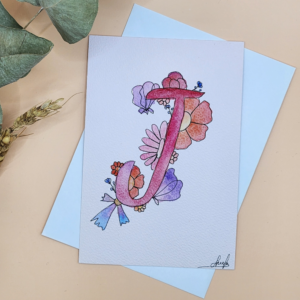 Carte Postale Aquarelle Florale