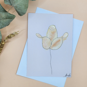 Carte Postale Aquarelle Florale