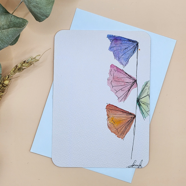 Carte Postale Aquarelle Florale