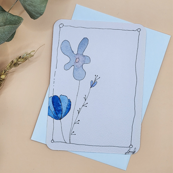 Carte Postale Aquarelle Florale