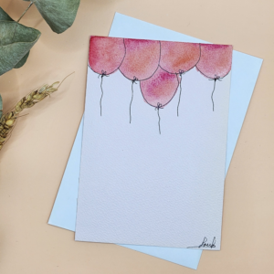 Carte Postale Aquarelle Anniversaire