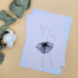 Carte Postale Aquarelle Plaisir d'offrir