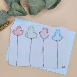 Cartes Postale Aquarelle Florale