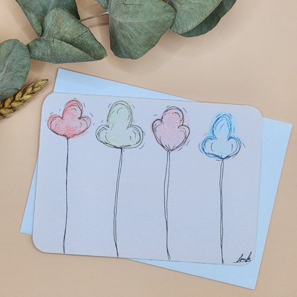 Cartes Postale Aquarelle Florale