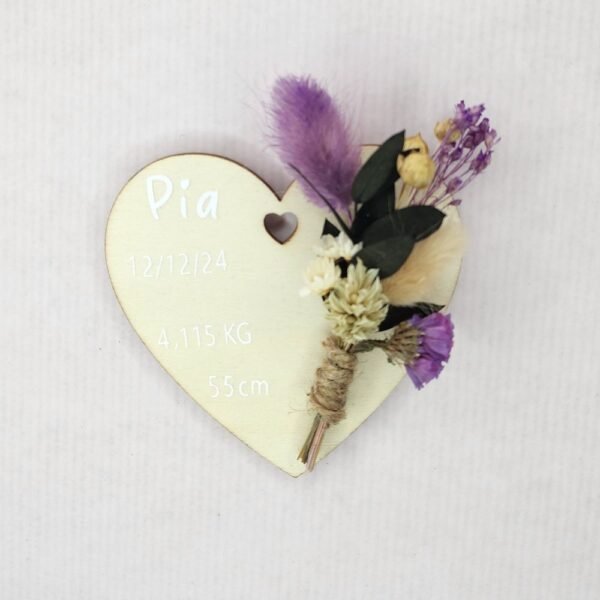 Magnet cœur Faire part de Naissance – Image 2