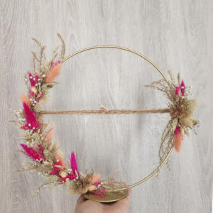 Arceau de fleurs séchées
